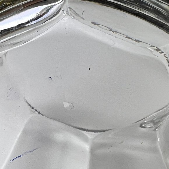 Vtg Columbia Beveled Coffee Cup Mug Clear Glass Souvenir Collectible Made in USA - Picture 8 of 10